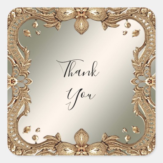 Gouden  Sticker (Voorkant)