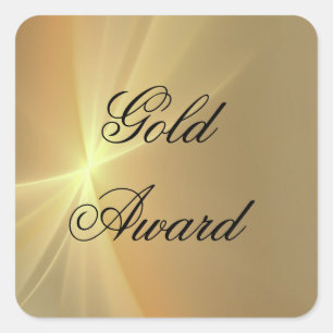 Gouden sticker voor plakboeken en uitnodigingen