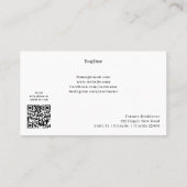 Gouden Stier Seal Munt & QR Code Astrologie Visitekaartje (Achterkant)