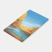 Gouden Stilte: Herfstmeer Post-it® Notes (Schuin)