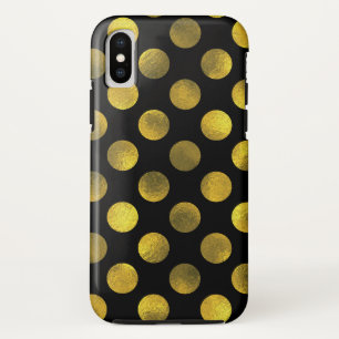 Gouden Stippen iPhone X Hoesje