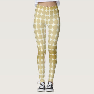 Gouden Stippen Naadloos Patroon Leggings