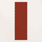 Gouden Stippen op rood Yogamat (Achterkant)