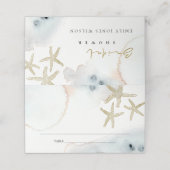 Gouden stoffige blauwe strand sterappel bruidsdouc (Buitenkant ongevouwen)