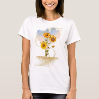 Gouden straling t-shirt