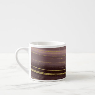 Gouden strengen espresso kop
