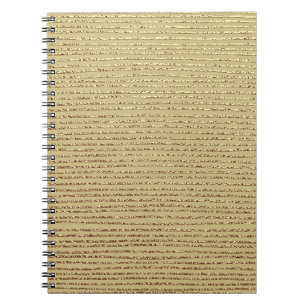 Gouden strepen: Abstracte achtergrond Notitieboek