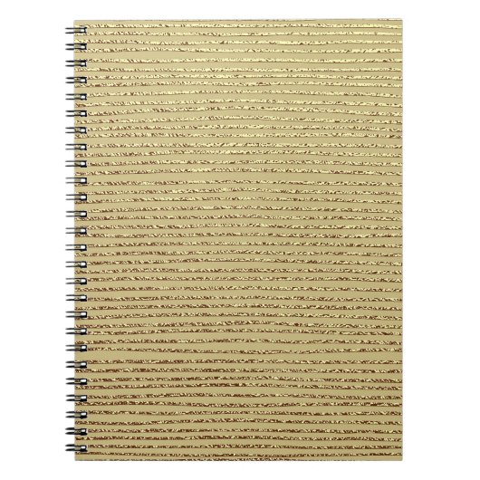 Gouden strepen: Abstracte achtergrond Notitieboek (Voorkant)