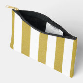 Gouden strepen, witte strepen, gestreept patroon etui (Open)