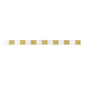 Gouden strepen, witte strepen, gestreept patroon lint (Voorkant)