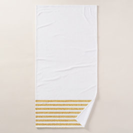 Gouden Stripe Badhanddoek