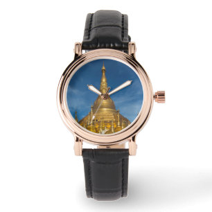 Gouden Stupa-tempel Horloge