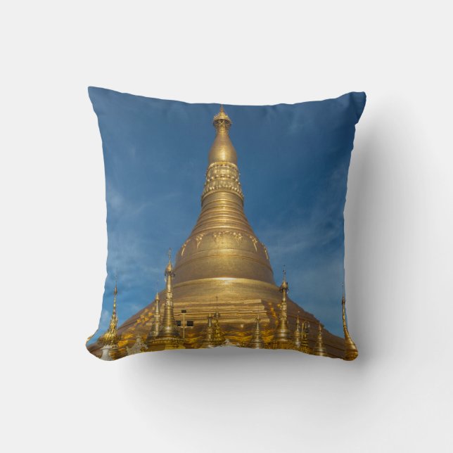 Gouden Stupa-tempel Kussen (Voorkant)