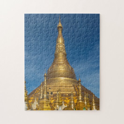 Gouden Stupa Tempel Legpuzzel (Verticaal)