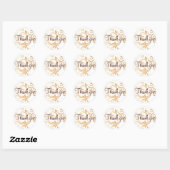Gouden Swirl Dank u Sticker - Seal (Vel)