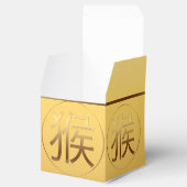 Gouden Symbool van de Aap voor Chinees Nieuwjaar Bedankdoosjes (Geopend)