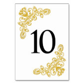gouden tabel 10 kaart (Achterkant)