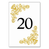 gouden tabel 20 kaart (Achterkant)