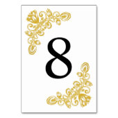  gouden tabel 8 kaart (Achterkant)