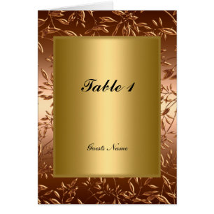 Gouden Tafel Plaatsing Kaart Menu