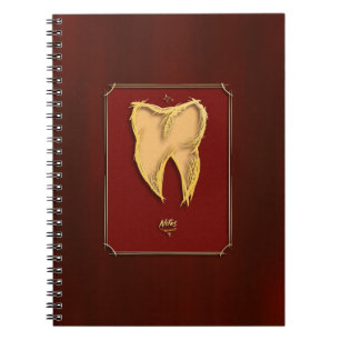 Gouden Tand Tandarts Tandarts Assistent Elegant Gi Notitieboek