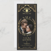  Gouden Tarot Kaart Foto Sla de Datum op (Voorkant)