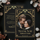 Gouden Tarot Kaart Fotobruiloft Dank u