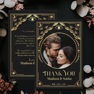  Gouden Tarot Kaart Fotobruiloft Dank u