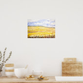 Gouden tarweveld in Oxfordshire Poster (Keuken)