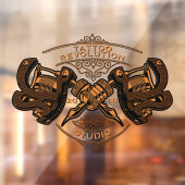 gouden Tattoos winkelen aanpassen Raamsticker (Vel 2)