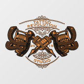 gouden Tattoos winkelen aanpassen Raamsticker (Vel)