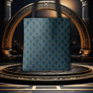 Gouden & Teal Gatsby Glamour Draagtas