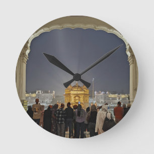 gouden tempel  ronde klok