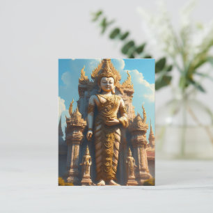 Gouden Thaise Tempelbewaker Briefkaart