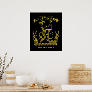 Gouden Theremermaid Poster