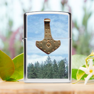 Gouden Thor Hamerbomen Zippo aansteker