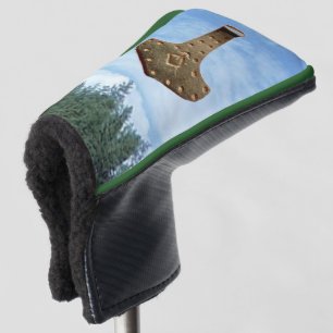 Gouden Thor Hammer bomen golfclub putter cover