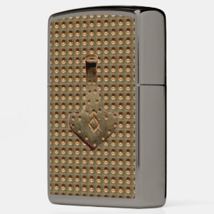 Gouden Thor Hammer Indent zwart ijs Zippo aansteke