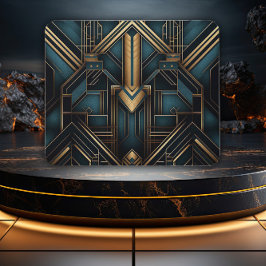 Gouden Tijdperk Glamour Geometrisch Ontwerp Muismat