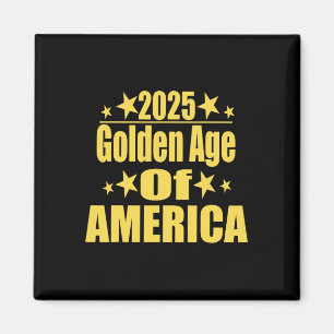Gouden Tijdperk Van Amerika 2025 Trump President R Magneet