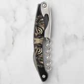 Gouden Tijger Hoofd Kurkentrekker (Achterkant)