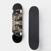 Gouden Tijger Hoofd Skateboard (Voorkant)