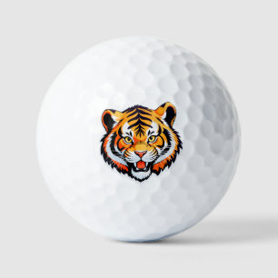 ⛳ Gouden Tijger Kunstwerk Voor Golfer Cadeau Ideeë Golfballen