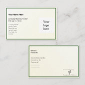 Gouden Tint Gradient & Hunter Logo Euro Visitekaartje (Voorkant / Achterkant)