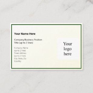 Gouden Tint Gradient & Hunter Logo Euro Visitekaartje