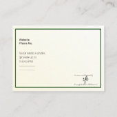 Gouden Tint Gradient & Hunter Logo Mighty Visitekaartje (Achterkant)