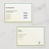 Gouden Tint Gradient & Hunter Logo Mighty Visitekaartje (Voorkant / Achterkant)