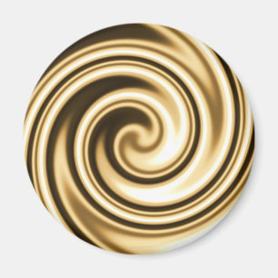 Gouden Tinten Zachte Focus Spiraal Werveling Magneet