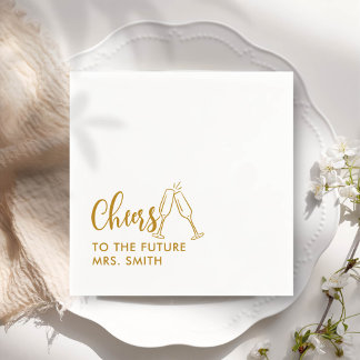 Gouden Toekomst Mrs Modern Vrijgezellenfeest Servet