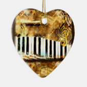 Gouden Toetsenbord Keramisch Ornament (Rechts)